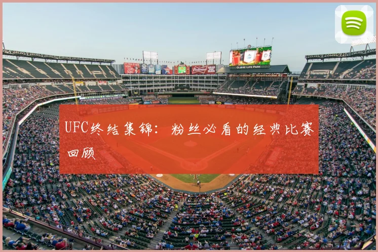 UFC终结集锦：粉丝必看的经典比赛回顾