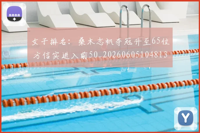 女子排名：桑木志帆夺冠升至65位 方信实进入前50_20260605104813