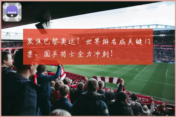 聚焦巴黎奥运！世界排名成关键门票，国乒将士全力冲刺！