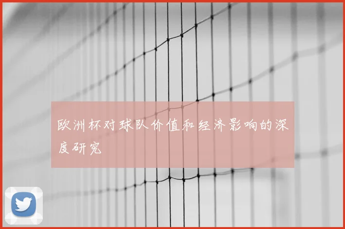 欧洲杯对球队价值和经济影响的深度研究